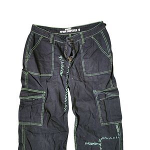 Hot Topic Baggy Cargo Pants Womens Size 9 Black
